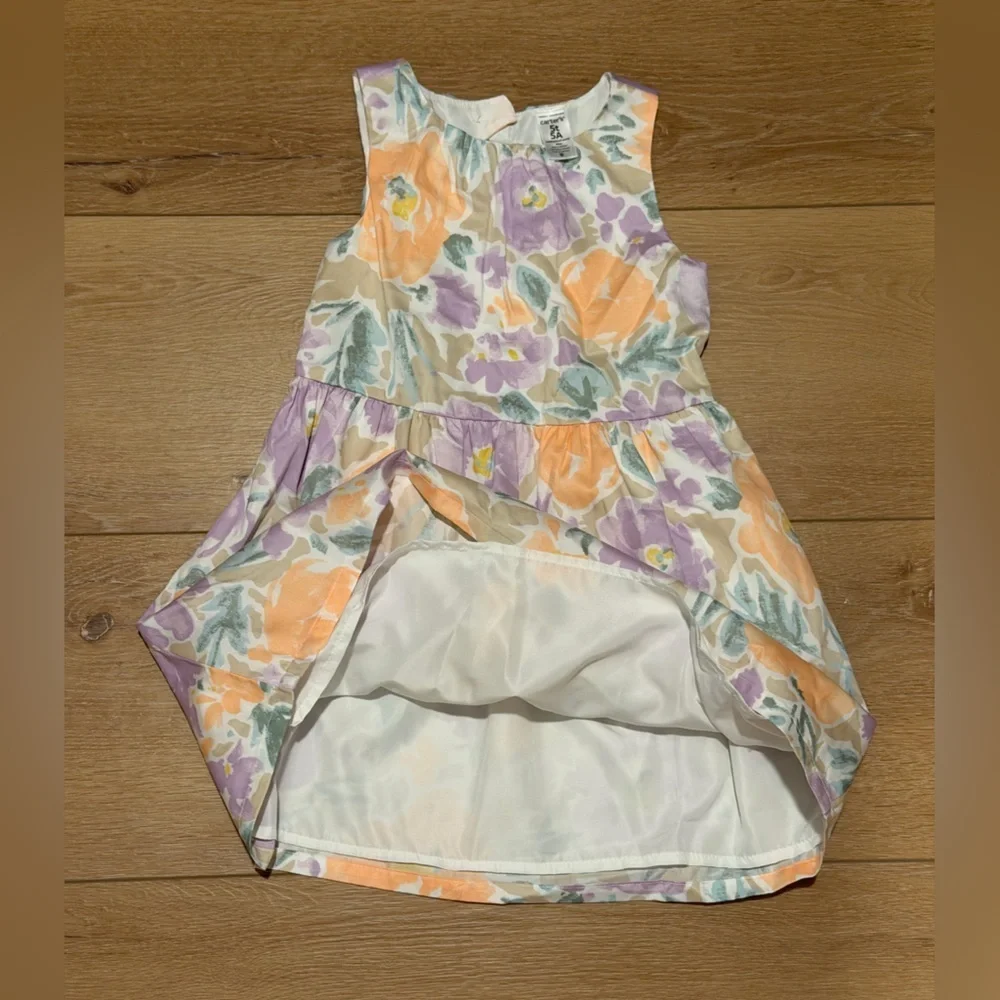 NWOT Carter’s Floral Sateen Easter Dress